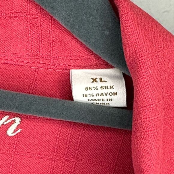 Men’s Caribbean Silk Blend Button-Up Size XL - Picture 6 of 8